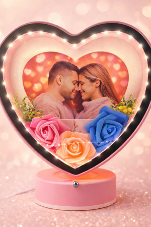 Heart Shape LED Customized Photo Frame