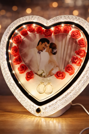 Heart Magic Mirror LED Frame